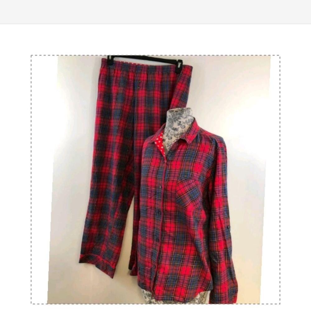 Victoria's Secret Tartan Plaid Pajama Set Size S